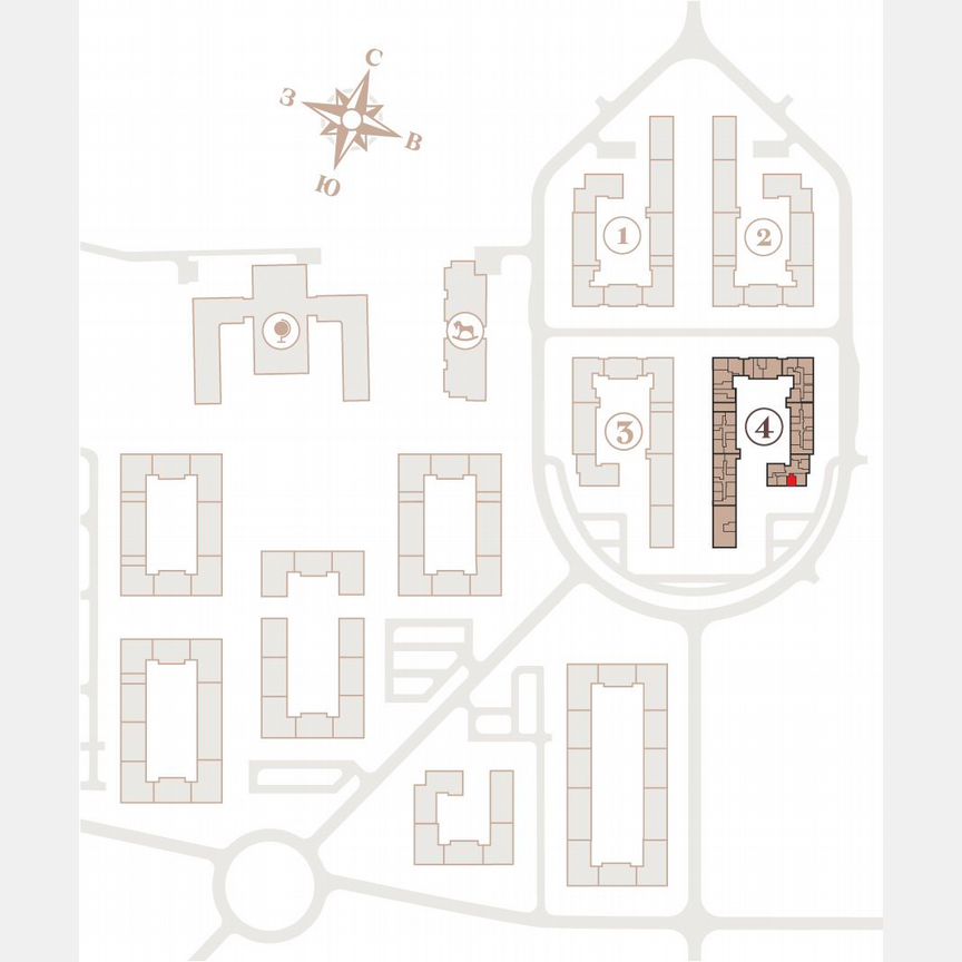 1-к. квартира, 42,7 м², 1/4 эт.