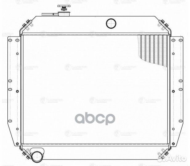 Радиатор охл. для а/м ЗИЛ 130 (LRc 0630) LRc063
