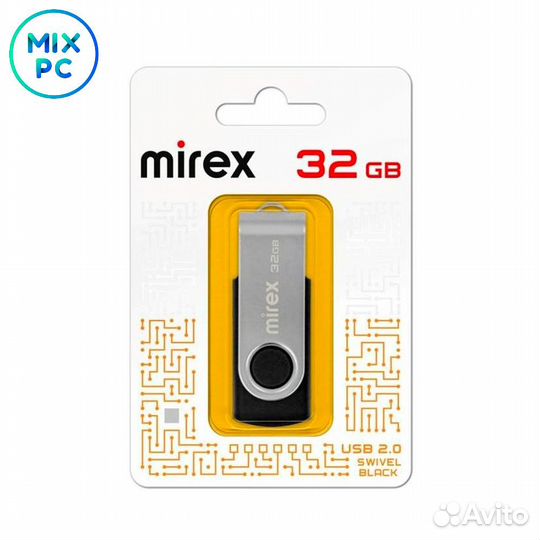 Флеш диск 32GB Mirex Swivel USB 2.0