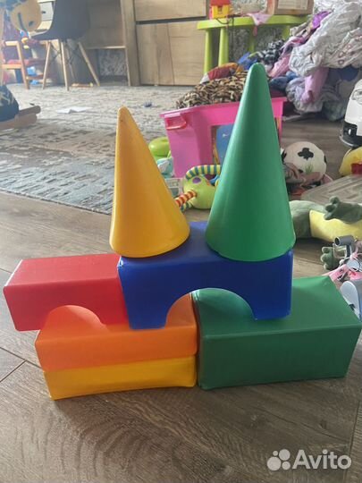 Кубики пластмассовые