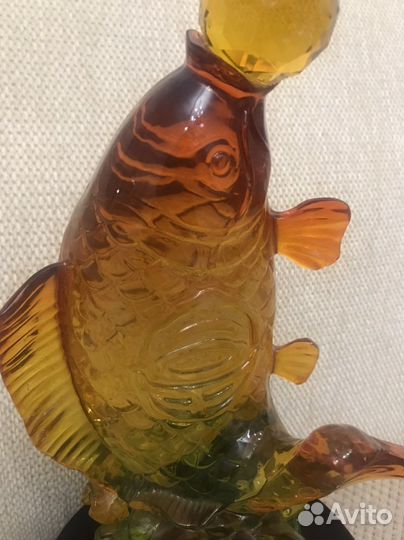 Статуэтка Золотой Карп Фэншуй Большая