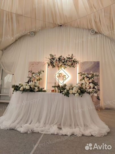 Свадебное оформление, декор, фотозона