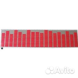 Эквалайзер на заднее стекло автомобиля 90x10 красн