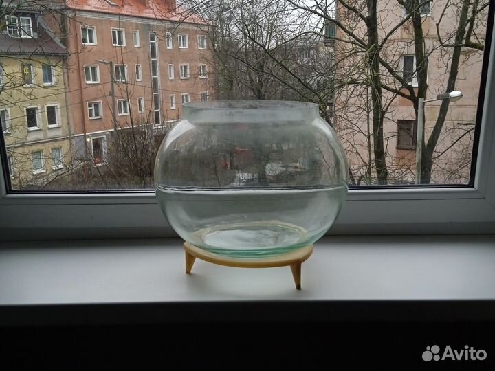 Аквариум круглый 20 литров.СССР