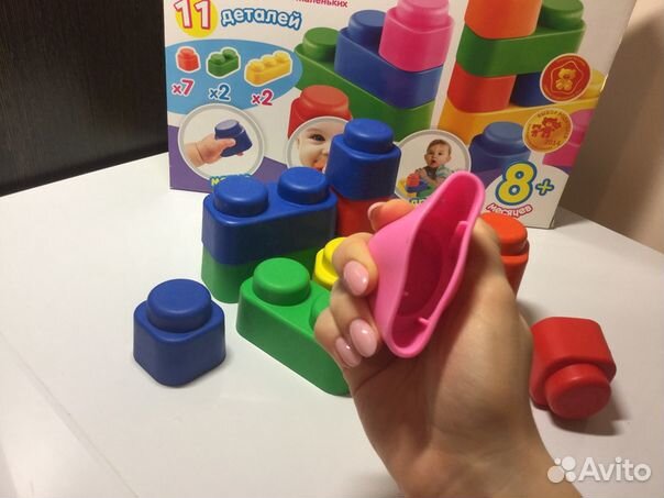 Кирпичики мягкие безопасные (от 8 месяцев)