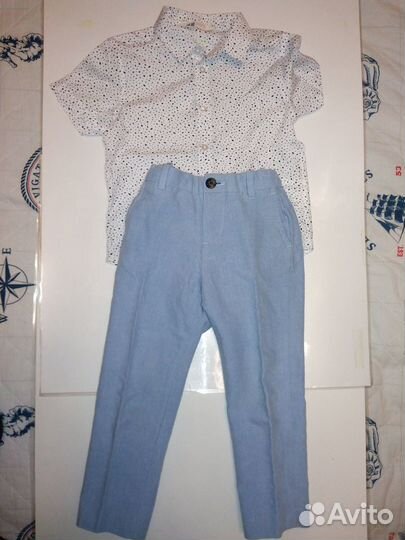 Рубашка нарядная/новогодняя, пиджак, брюки