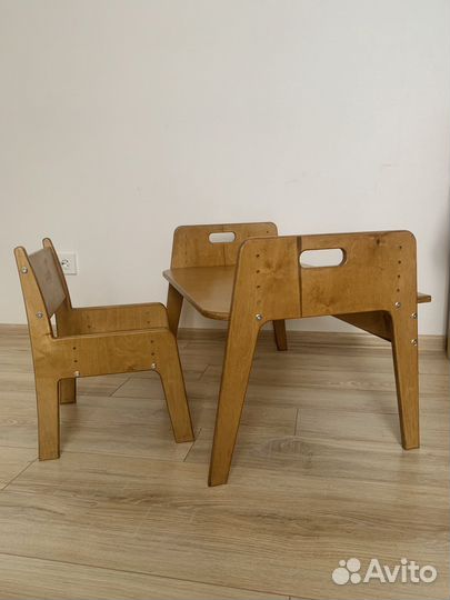 Растущий стул и стол