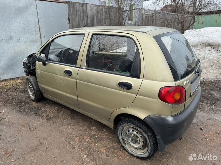 Daewoo Matiz 0.8 МТ, 2008, битый, 160 000 км