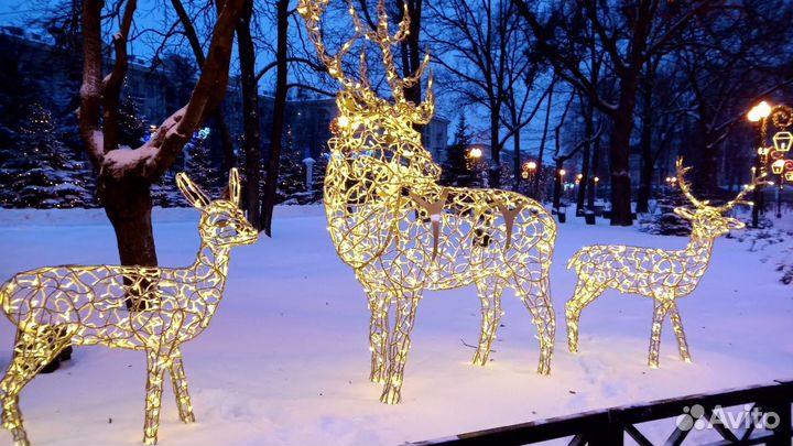 Световые животные на новый год