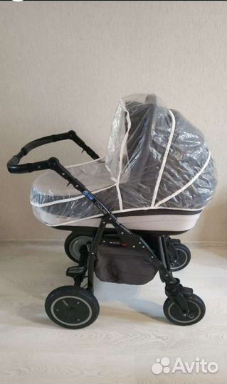Коляска 2 в 1 adamex серая