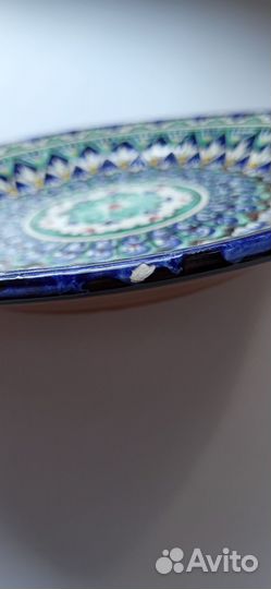 Расписная тарелка узбекская