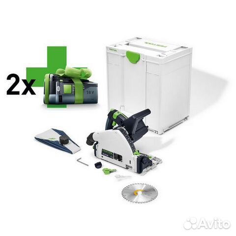 Festool Аккумуляторная пила TSC 55 KEB Basic+2акб купить в Москве ...