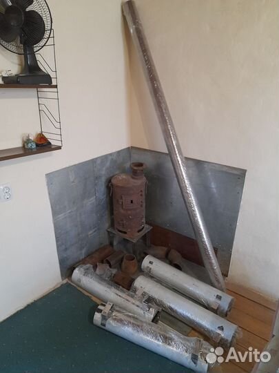 Печь буржуйка чугунная пов 57+полный комплект