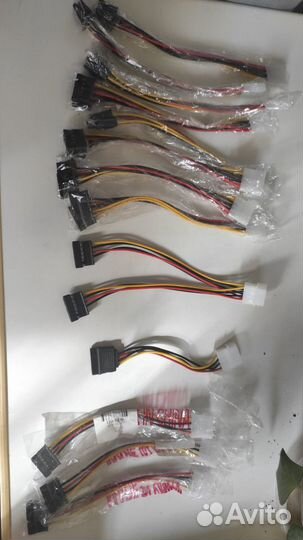 Переходники 6pin-2*8pin, EPS CPU, 2molex-8 pin