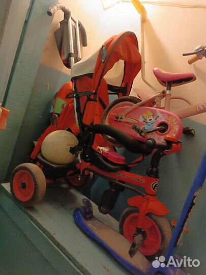 Продам велосипед трёх колёсный, с дубль рулем