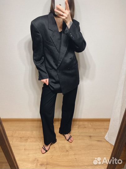 Двубортный жакет оверсайз