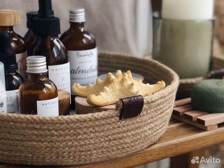 Корзина из джута 25 на 7 см