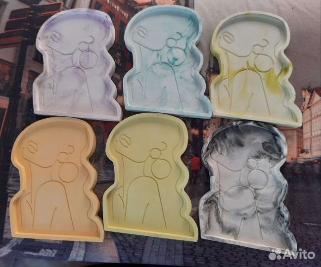 Поднос из гипса