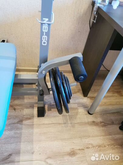 Стойка для штанги, штанга, блины