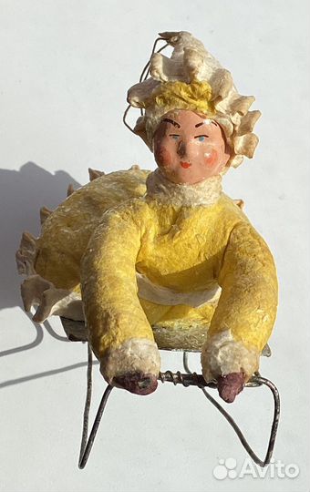 Ватные елочные игрушки СССР