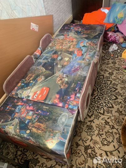 Детский диван кровать машинка