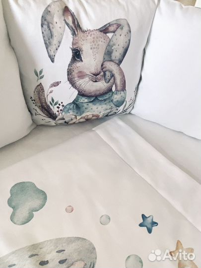 Бортики в кроватку новые