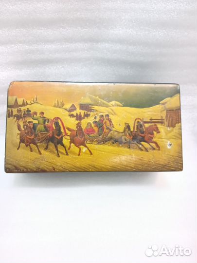 Шкатулка федоскино СССР