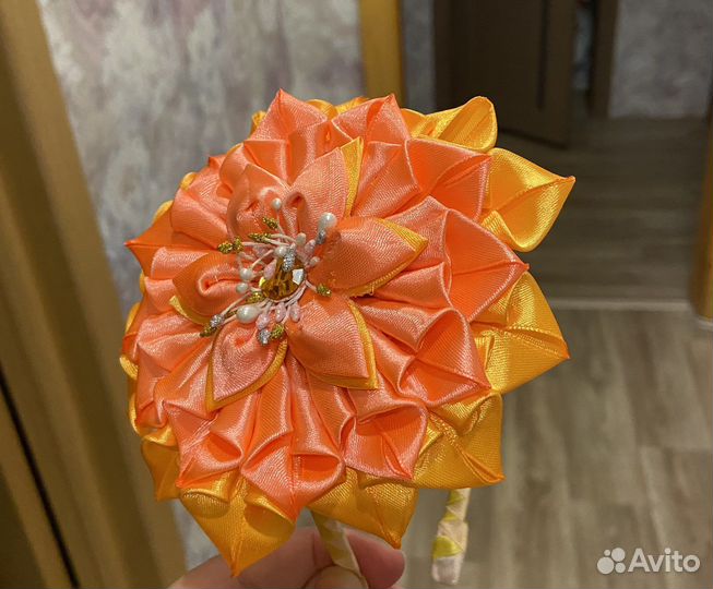 Ободок для девочки ручной работы