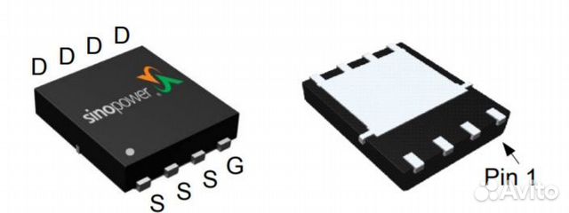 Микросхема SM4508nhkp N-Channel mosfet 30V 48A DF