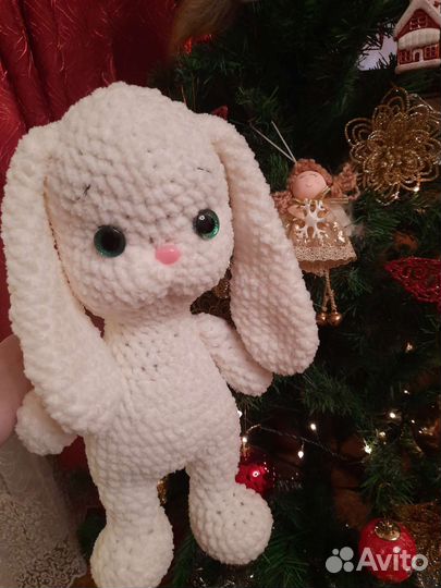 Вязаные игрушки зайка