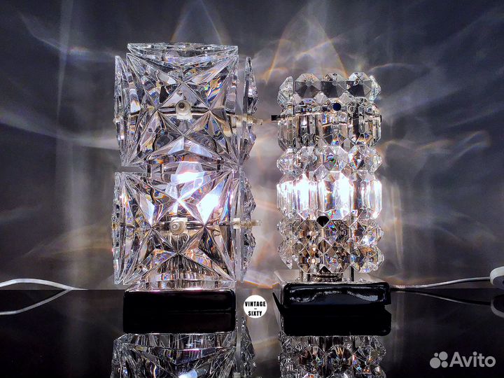 Светильник настольный хрустальный СССР 70-е гг