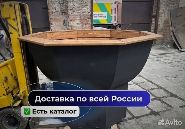 Банный чан из нержавеющей стали с нагревом за 2 часа