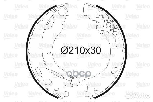 Колодки тормозные, задние 564200 Valeo