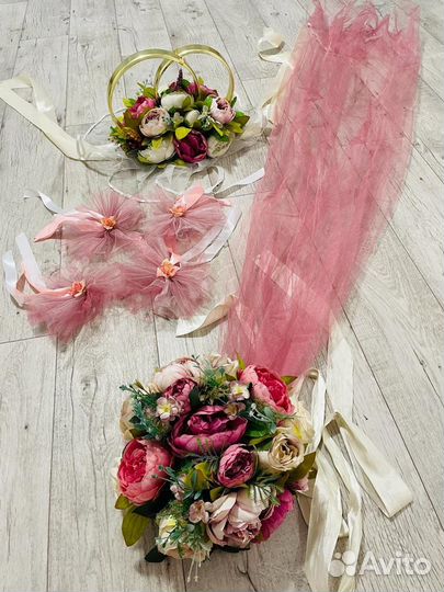 Свадебное украшение на машину аренда