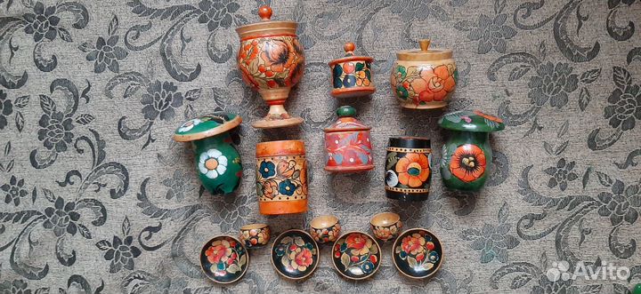 Посуда из дерева.хохлома