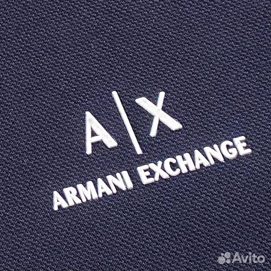 Свитшот полузамок armani синий