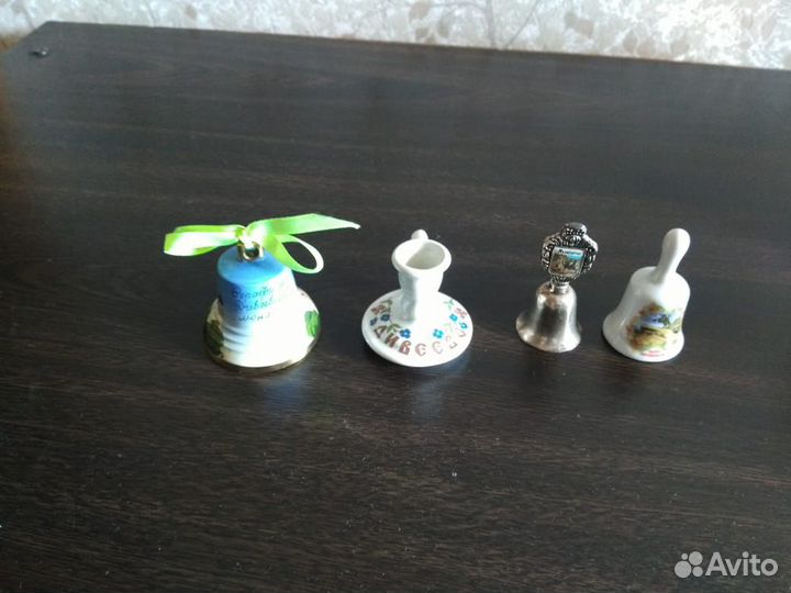 Колокольчики металлические (латунь),фарфоровые