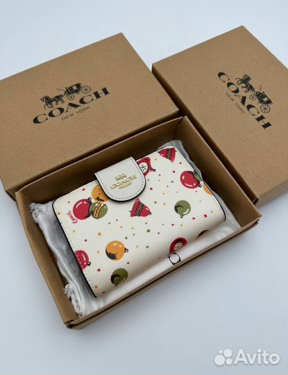 Кожанный кошелёк coach