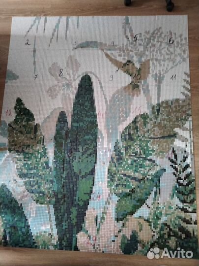 Панно из мозаики, хамам, бассейн