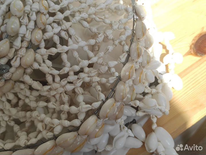 Люстра абажур из ракушек