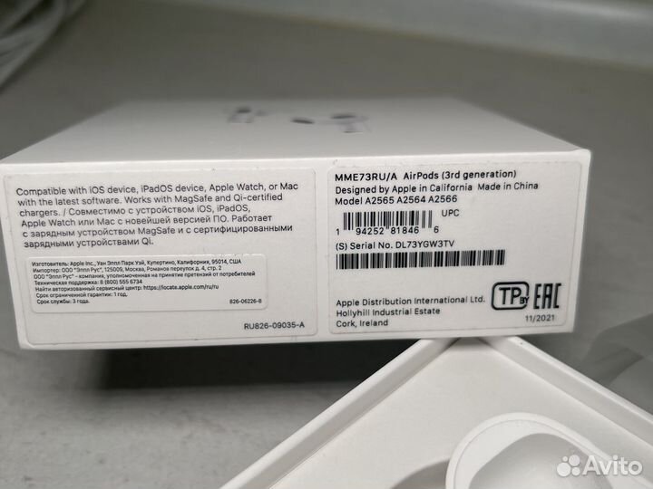 Наушники apple airpods 3 оригинал бу правый