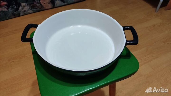 Форма для запекания круглая керамическая