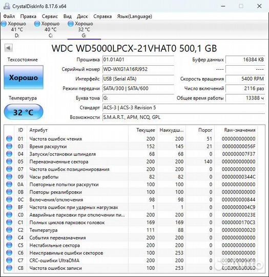 HDD 2.5 для ноутбука и переносного бокса