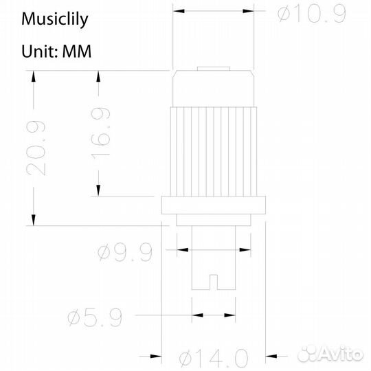 Бридж Tune-O-Matic для Gibson Les Paul, хром