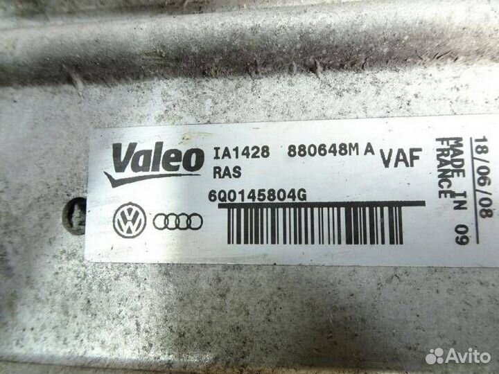 Интеркулер Skoda Fabia (6Y) рест. 2007 6Q0145804G