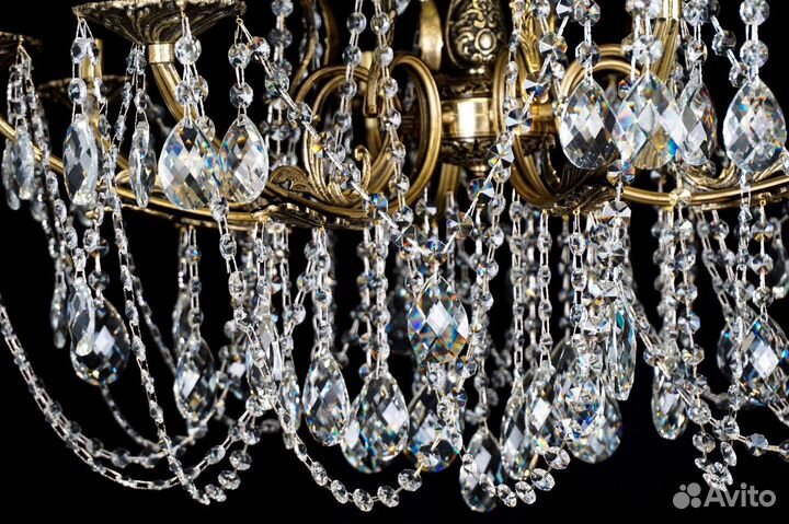 Хрустальная люстра Бронза 