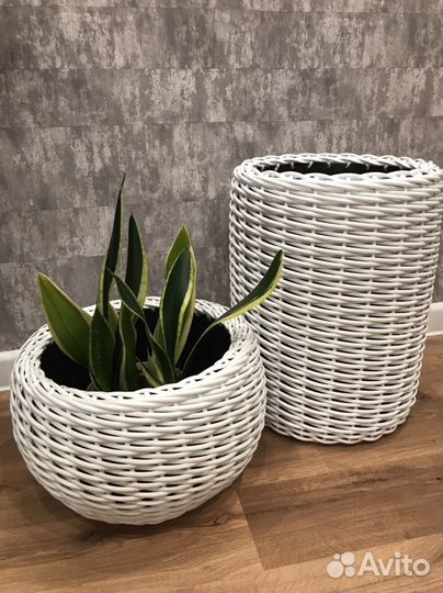 Кашпо из ротанга 12, 14, 16, 20 литров