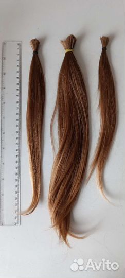 Волосы натуральные, срез 30 см