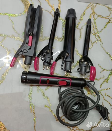 Плойка для волос со сменными насадками