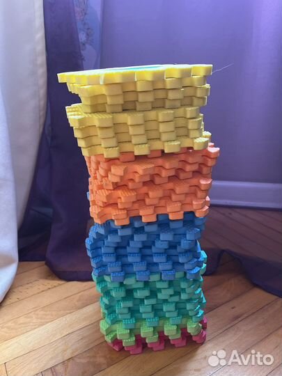 Детский мягкий конструктор коврик